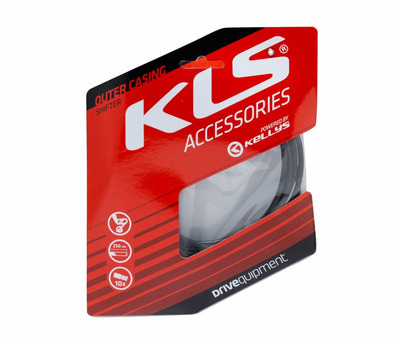 Outer casing for derailleur cables KLS 250 cm, black, 1pc