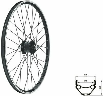 DRAFT Dynamo V-brake, 26", black