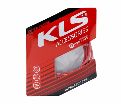 Outer casing for brake cables KLS 250 cm, red, 1pc