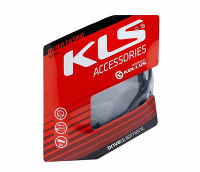 Outer casing for brake cables KLS 250 cm, black, 1pc
