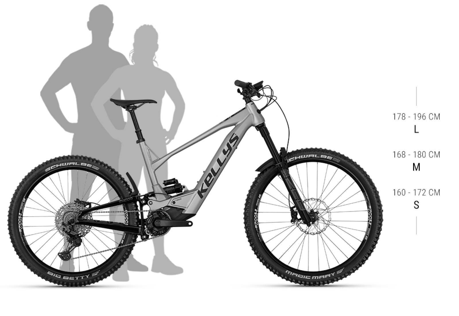 Veľkosť rámu THEOS RS50 P TITANIUM 29/27.5" 820 Wh