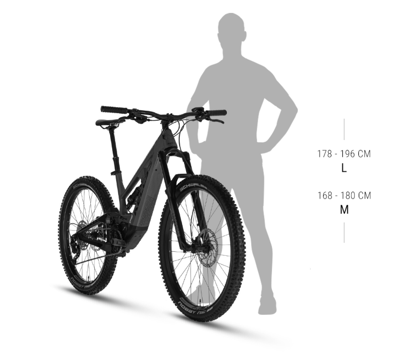 Veľkosť rámu THEOS F60 SH SPACE GREY 29/27.5" 820 Wh