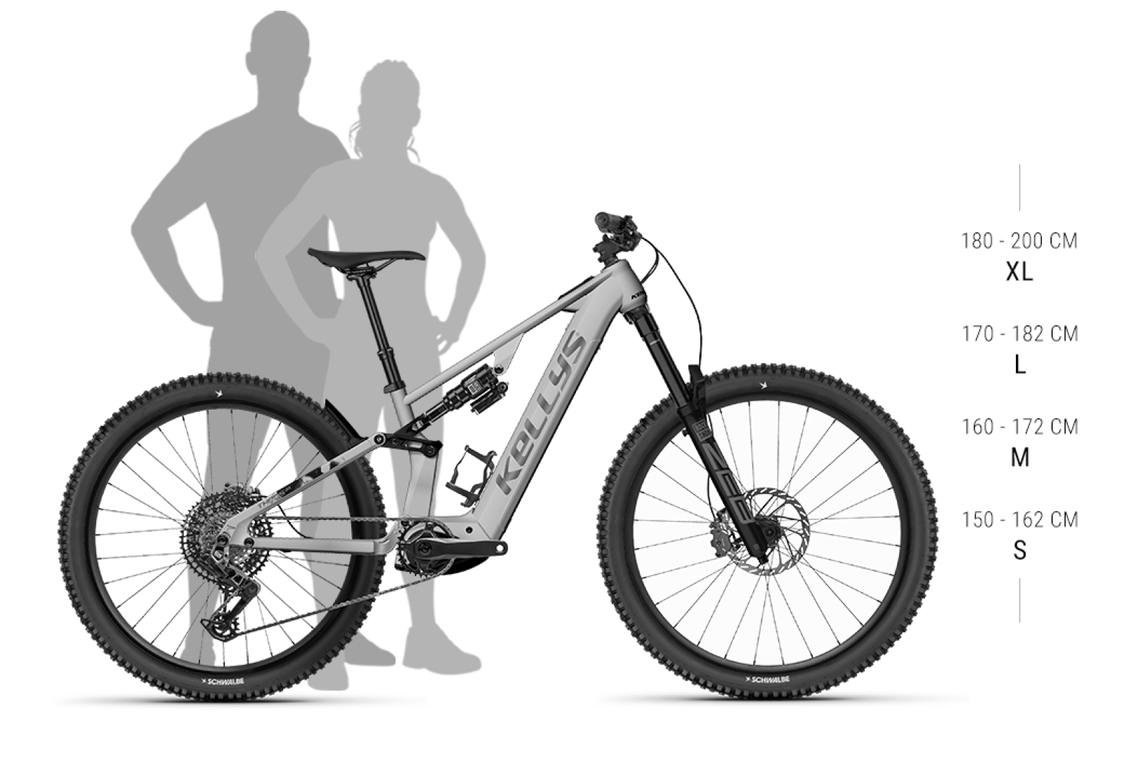 Veľkosť rámu THEOS AX40 STARDUST 29" 800 Wh