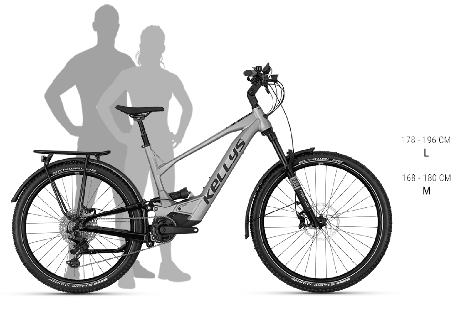 Veľkosť rámu THEOS RSX40 P SHADOW GREY 29/27.5" 820 Wh